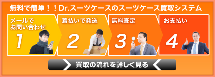 無料で簡単!!Dr.スーツケースの買取システム
